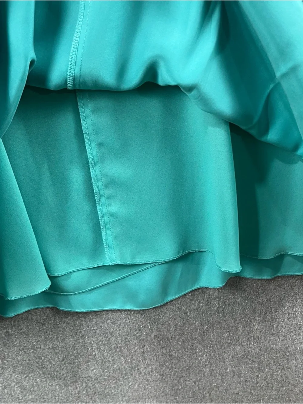 To The Max 100% Silk Cami Dress Adjustable Strap Tie Waist Flowy Feminine Size 8 - Picture 7 of 9